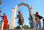 Marble Swing of Mughal Court brought at Deeg by Raja Surajmal